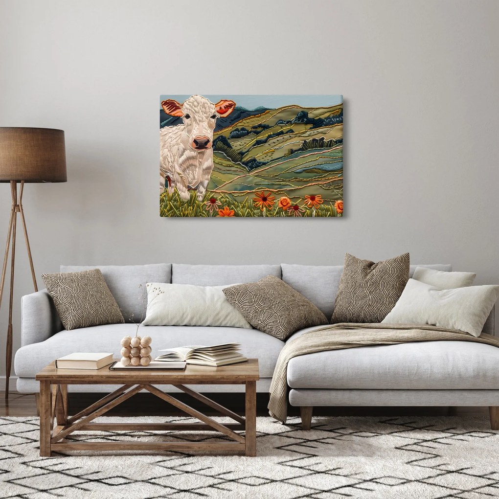 Obraz - Imitácia pleteného motívu (90x60 cm)