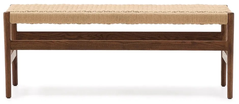 Lavica v hnedo-prírodnej farbe Zaide – Kave Home