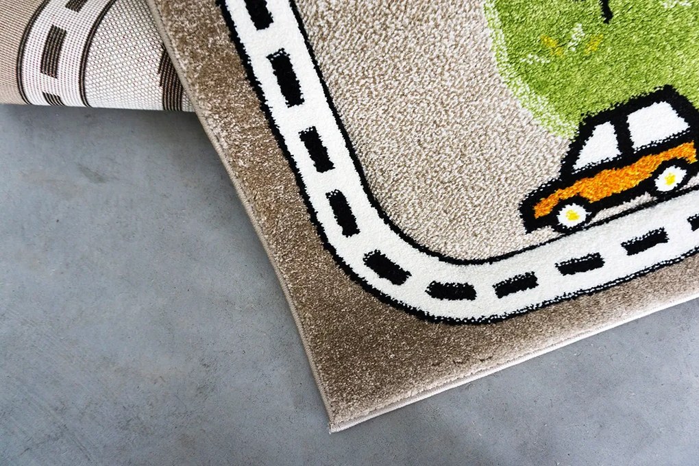 BE Koberec Smart Kids 22919 BEIGE – béžový obdĺžnikový Rozmer: 140x190 cm