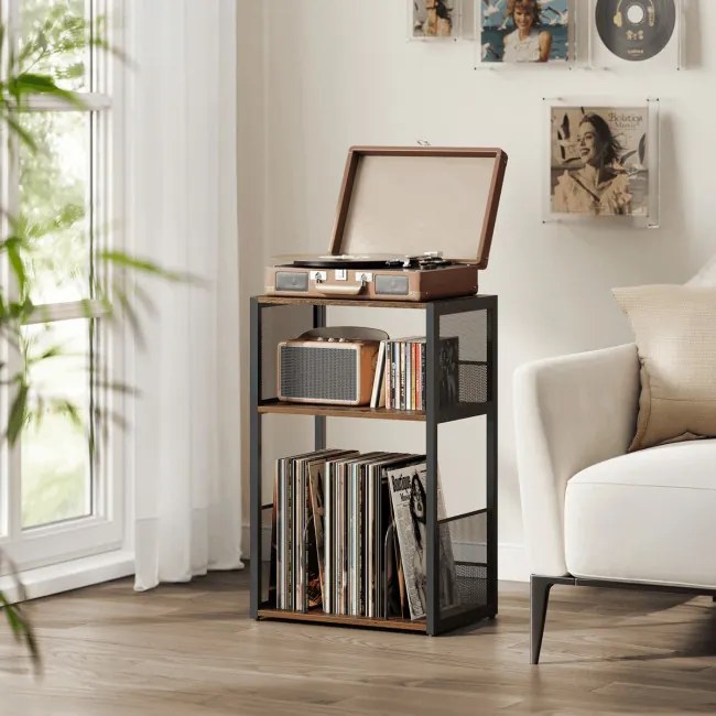 Stolík na gramofón staré drevo AKF-E1075 OLW