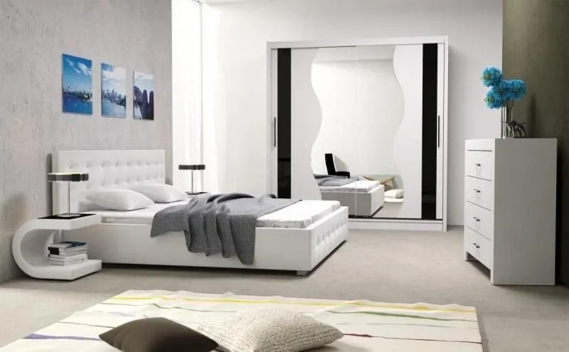 Posteľ Figaro BIS, biela, 200x140