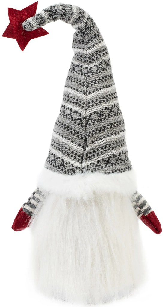 Tutumi Tutumi, vianočný trpaslík 50cm 22630, šedá-biela-červená, CHR-09912