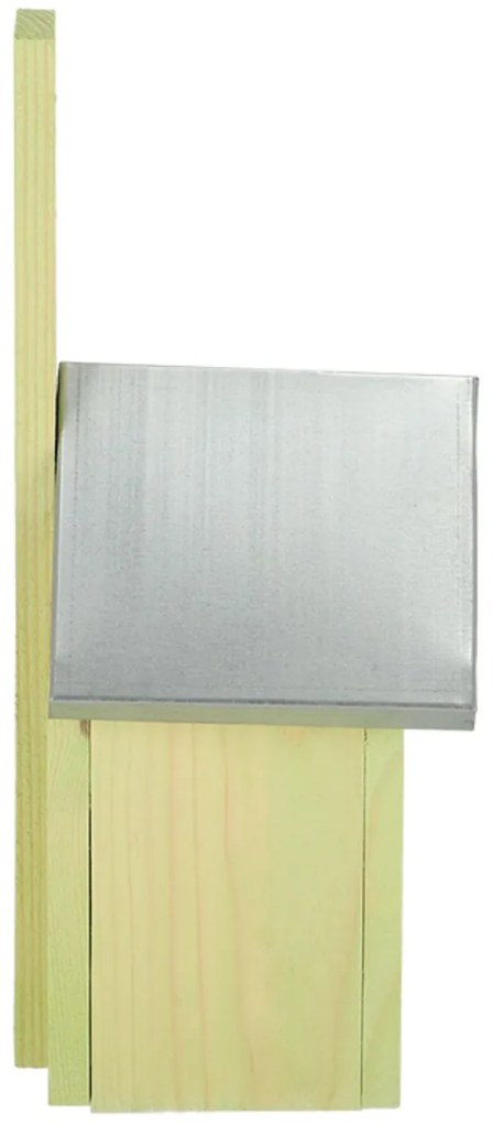 Vtáčia búdka Simi, 30x15x13 cm, drevo/kov, hnedá