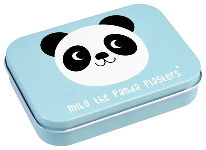 Sada 30 náplastí v plechovej škatuľke Rex London Miko The Panda