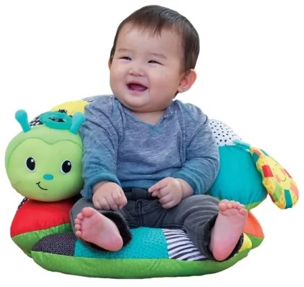 Infantino - Detský vankúšik na hru na brušku 2v1 húsenica
