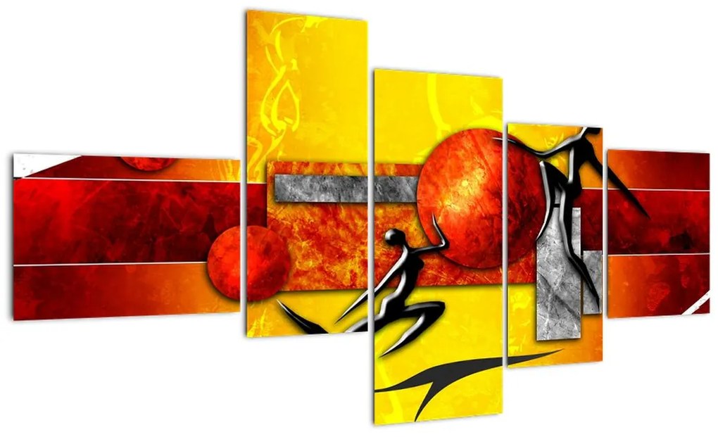 Moderný obraz - gymnasti