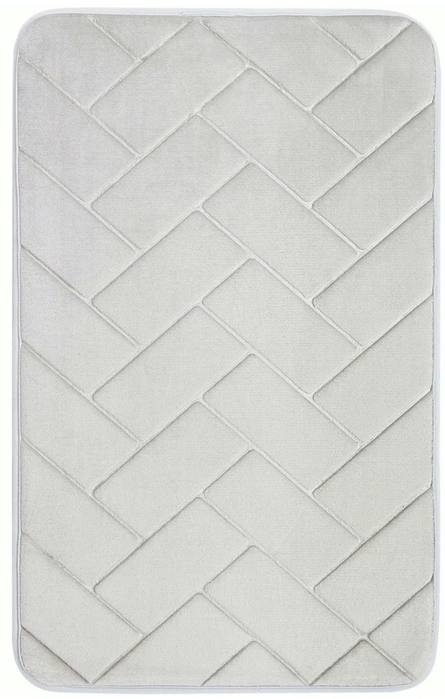 Protišmyková kúpeľňová predložka 3D 7288 sand, 50x80, šedá, kúpeľňa, BO-MA