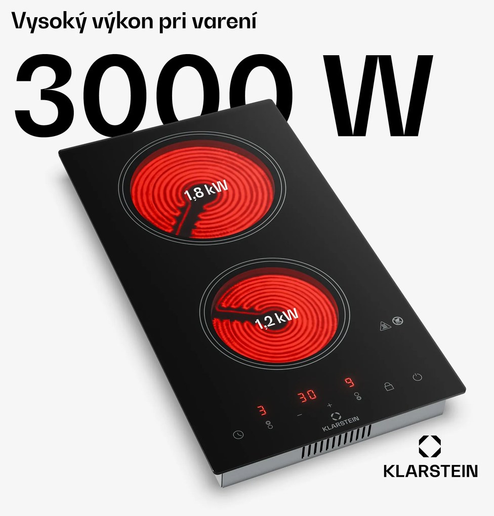 Klarstein VariCook Domino, indukčná varná doska, 2 platničky, 3000 W