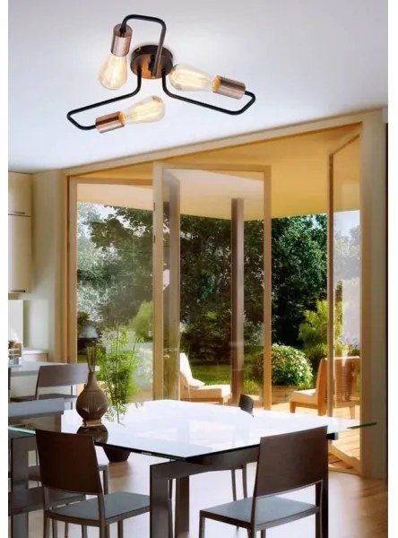 Prisadený luster HERPE 3xE27/60W/230V