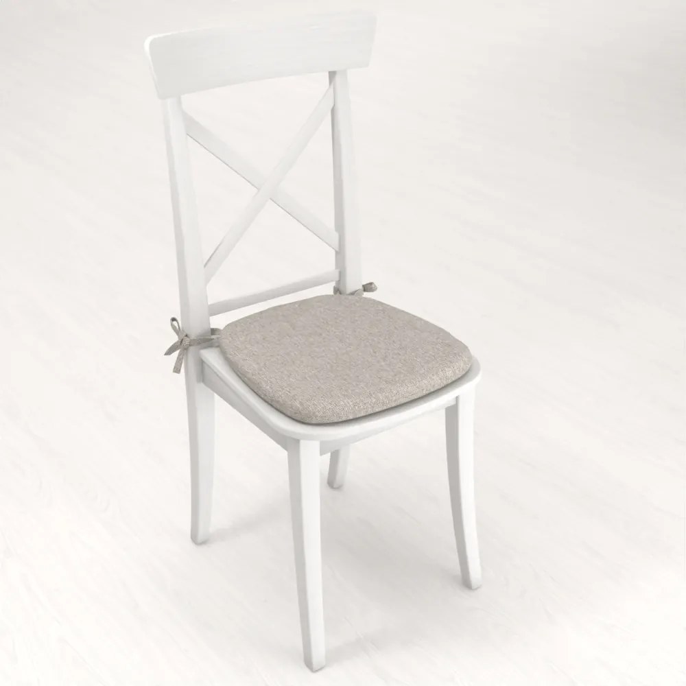 Biante Oblý podsedák BKT-552 Prírodná režná - 39x37x3 cm