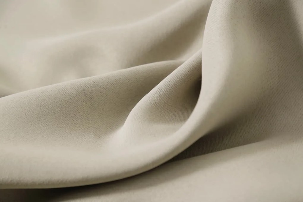 Záves OXFORD 140x250 cm, svetlobéžový Zavesenie: Kovové krúžky