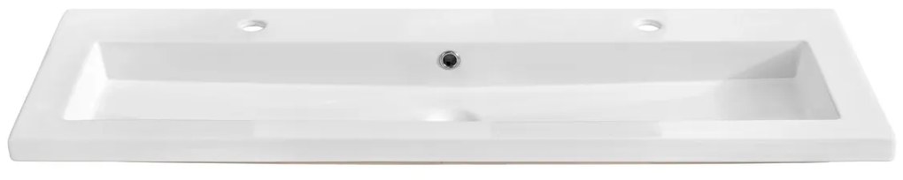 Zápustné umyvadlo Spirit UM-8070 120 cm lesklé bílé