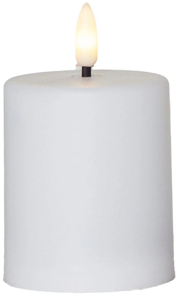 STAR TRADING LED sviečka Flamme Paula White 10 cm