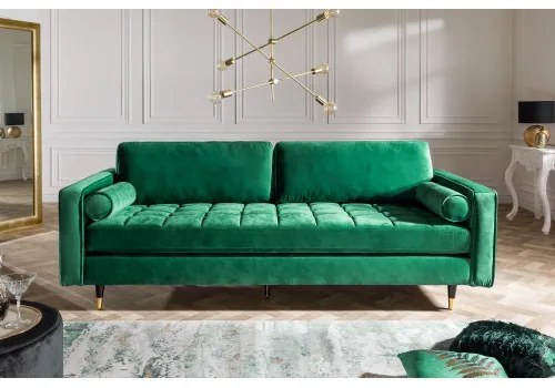 Sedacia súprava 39845 220cm Cozy - Zamat Smaragdovozelená  - Komfort-nábytok