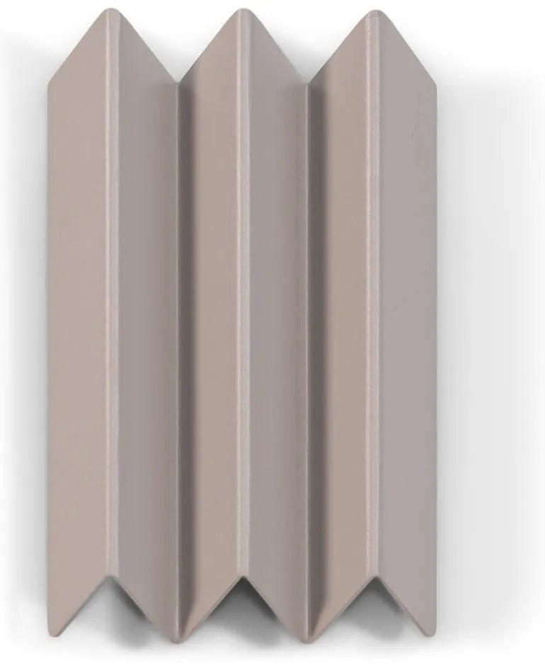 Taupe kovový nástenný vešiak s poličkou 13 cm Sensu – Spinder Design