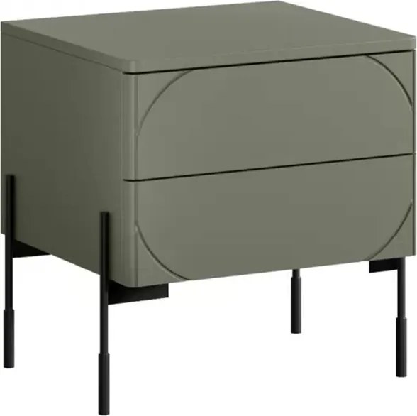 Nočný stolík Sonatia 45 cm - olivová