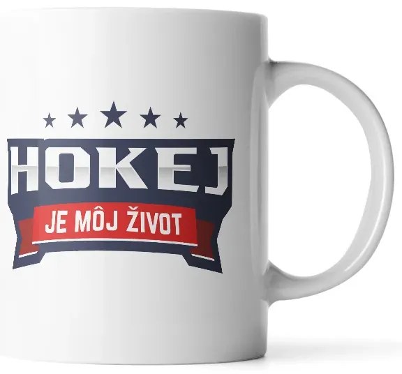 Sablio Hrnček Hokej je môj život - 890 ml - XXL