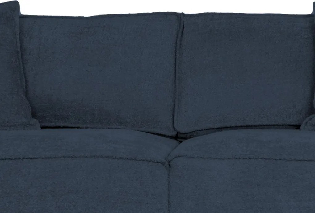 Pohovka John, modrá látka so štruktúrou