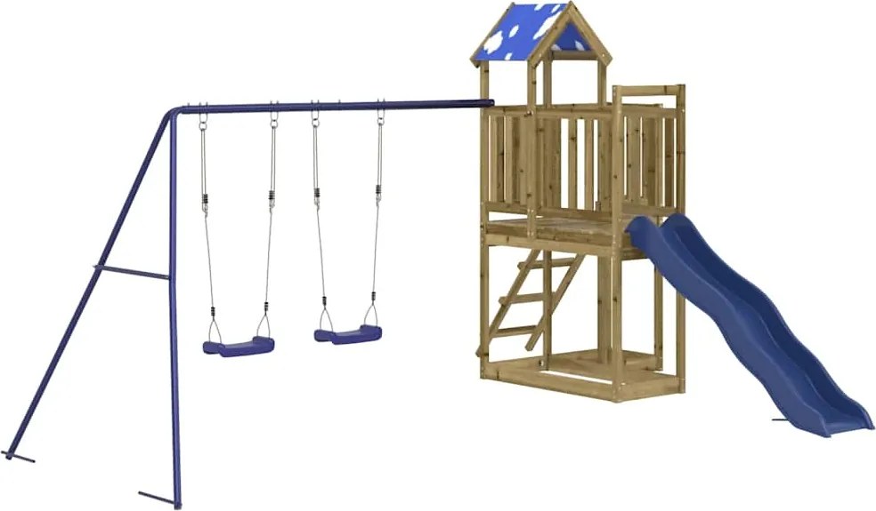 vidaXL Vonkajšia súprava na hranie impregnovaná borovica