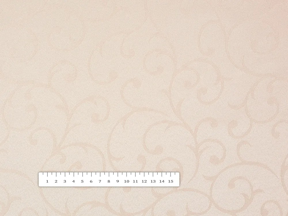 Biante Teflónový behúň na stôl TF-041 Zámocký vzor - béžová 20x160 cm
