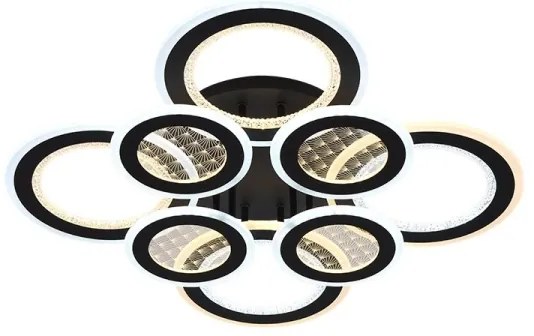 LED Stmievateľný prisadený luster LED/200W/230V 3000-6500K + diaľkové ovládanie