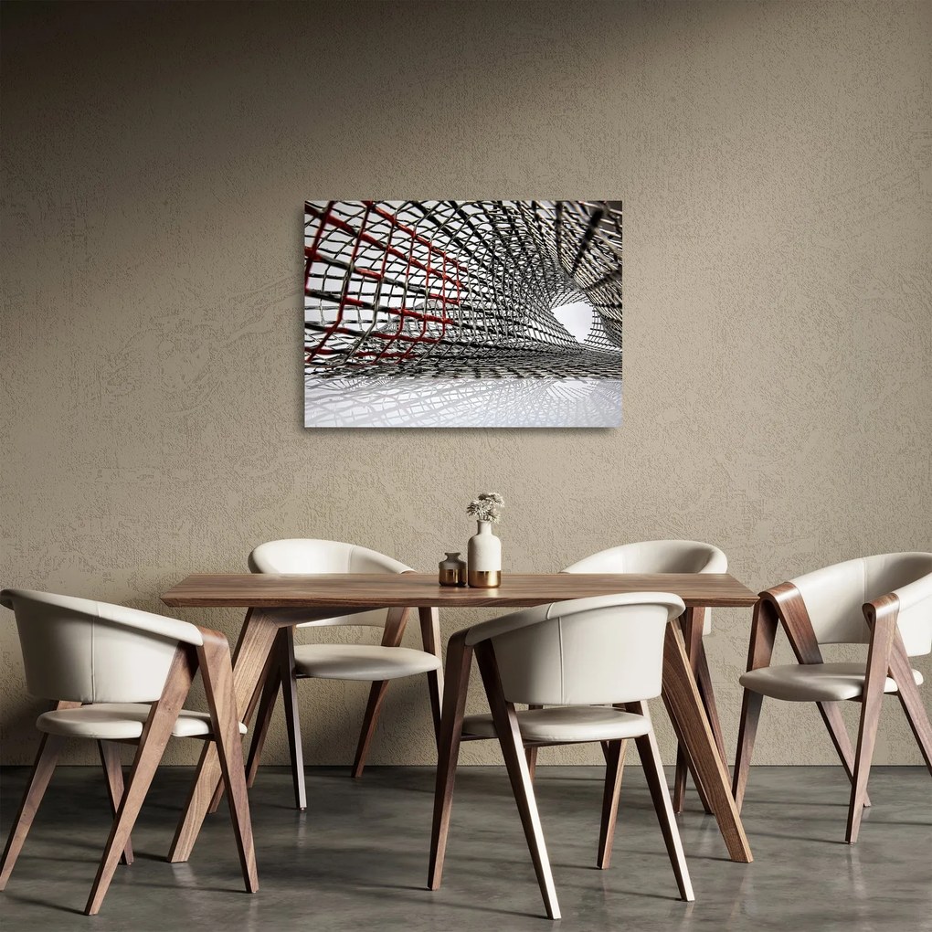 Sklenený obraz železné konštrukcie (70x50 cm)