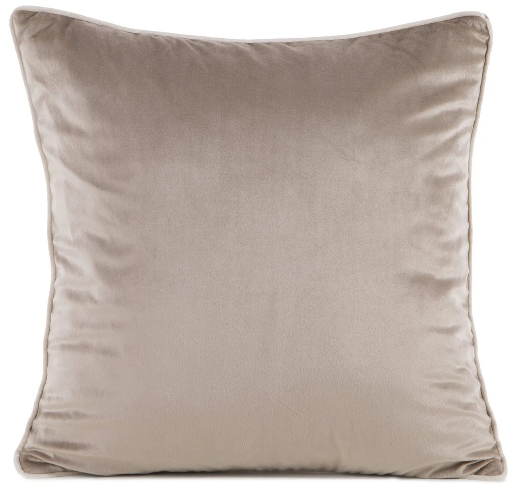 DEKORAČNÁ OBLIEČKA NA VANKÚŠ GAJA2 60X60 CM TMAVOBÉŽOVÁ