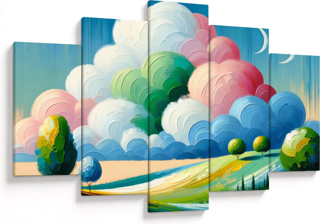 Obraz - Krajinka s mrakom (150x105 cm)