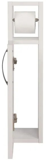 Skrinka s držiakom toaletného papiera STAR 65x15 cm biela