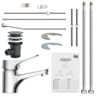 Eisl NI075VECR - Umývadlová batéria + vypúšťacia súprava s prepadom VERONA lesklý chróm