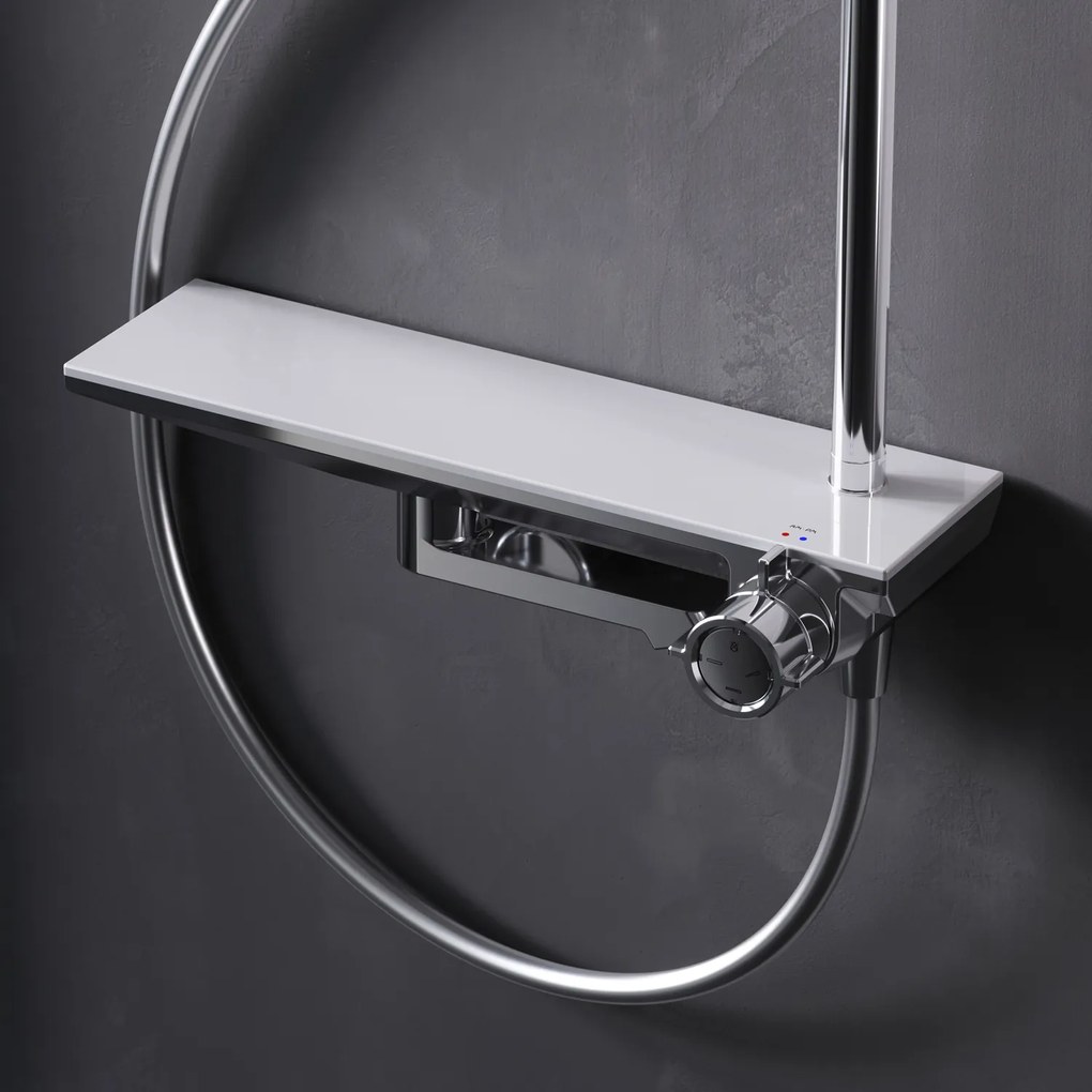Sprchový Systém AM.PM Flash F079H700 s poličkovou batériou, chróm