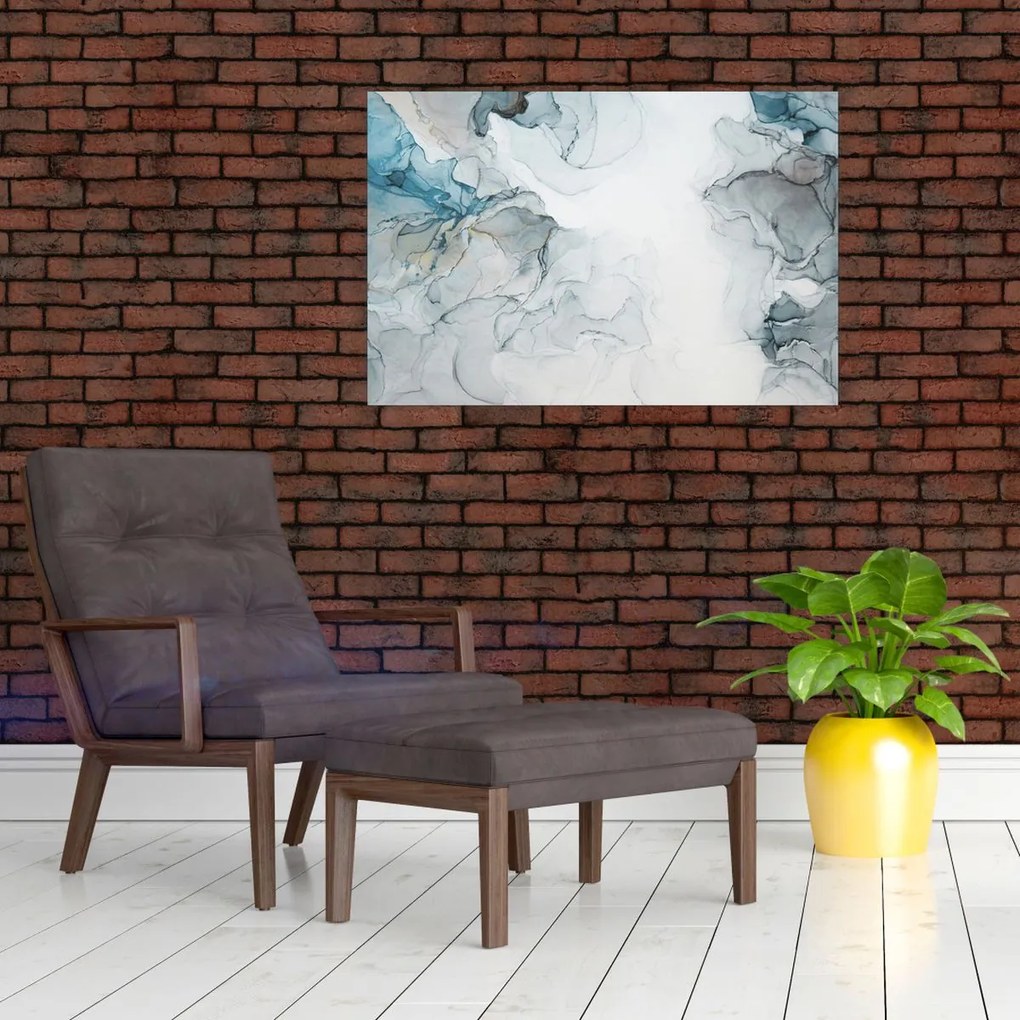 Obraz - Modrý mramor (90x60 cm)