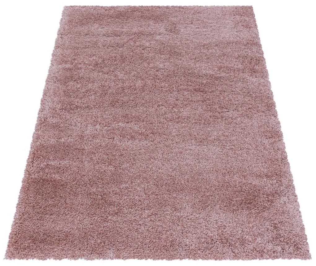 Ayyildiz Kusový koberec FLUFFY 3500, Ružová Rozmer koberca: 60 x 110 cm