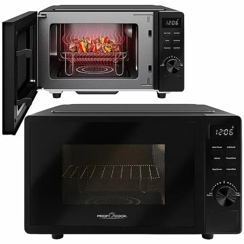 Mikrovlnná rúra ProfiCook MWG 1278 s grilom, bezotočného taniera, 20 l