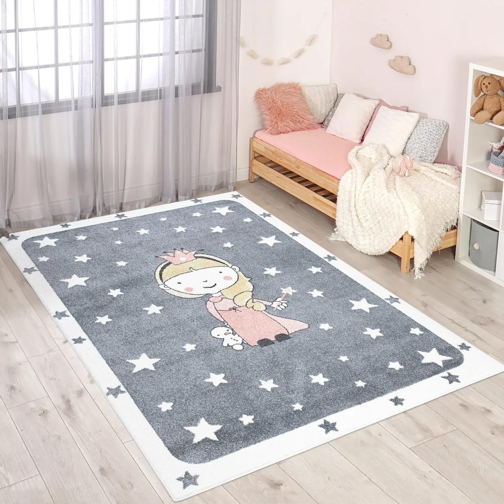 Dekorstudio Vzorovaný detský koberec ANIME - princezná 893 Rozmer koberca: 80x150cm