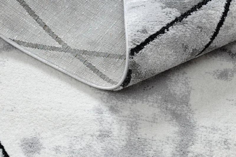 Moderný koberec COZY Lina,  geometrický , mramor, šedý