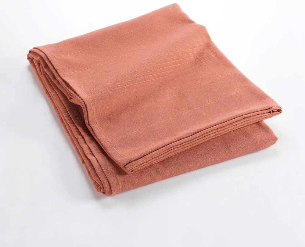 Pléd v tehlovej farbe 220x240 cm Lucile – douceur d'intérieur