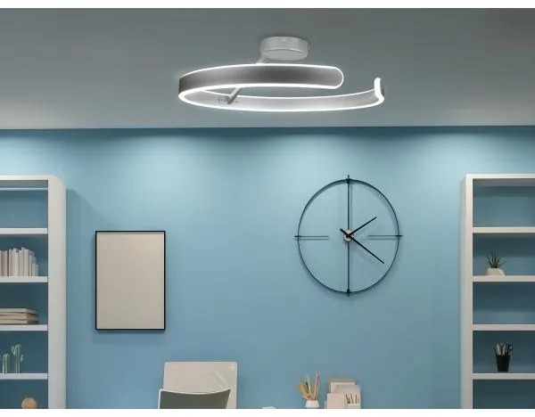 LED Stmievateľný prisadený luster LED/72W/230V 3000-6500K chróm + diaľkové ovládanie
