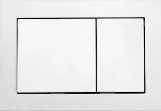 Tece Base ovládacie tlačidlo z plastu v bielej farbe lesk 9240700 9.240.700