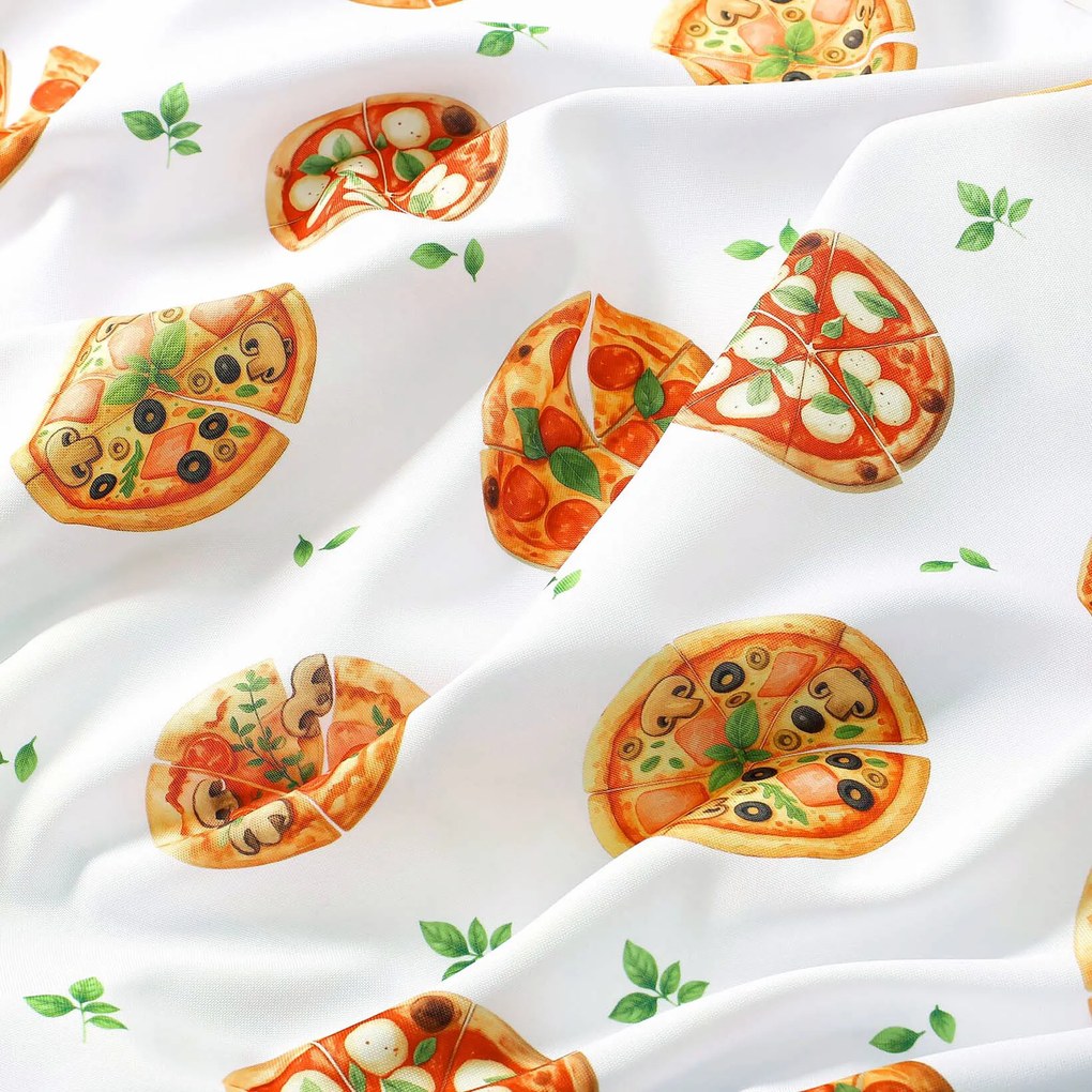 Goldea hranatý teflónový obrus - lahodná pizza 100 x 140 cm