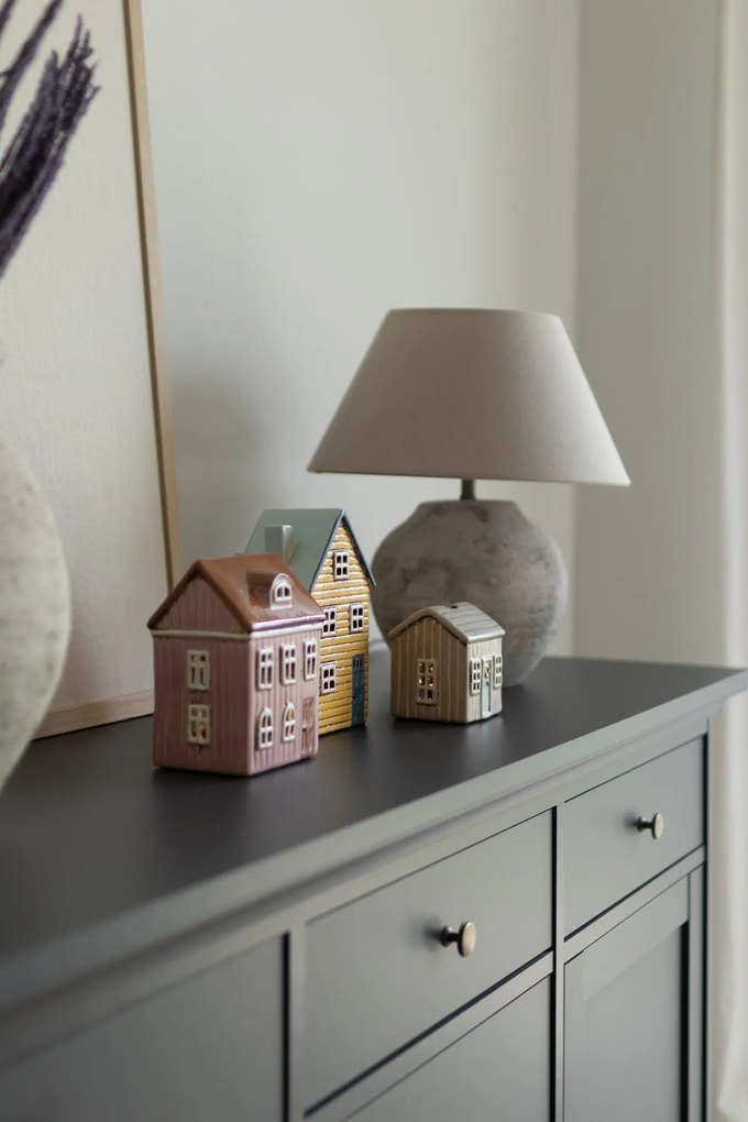 Ib Laursen Keramický svietnik Thorshavn Blue Door