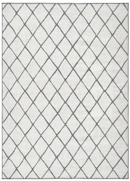NORTHRUGS - Hanse Home koberce Kusový koberec Twin-Wendeteppiche 103118 grau creme – na von aj na doma - 80x150 cm