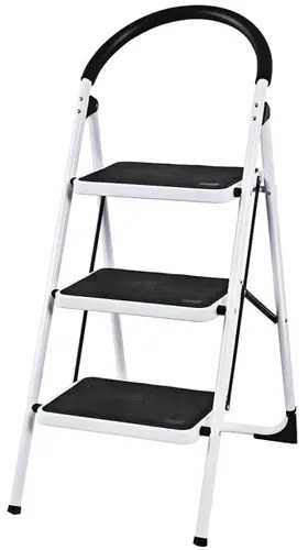 4Home Skladacie oceľové schodíky Steps, 3 stupne, 3 stupne