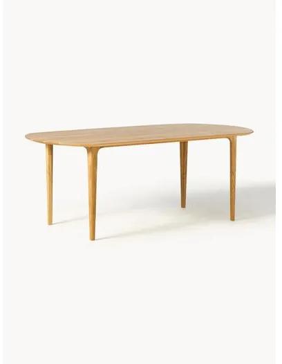 Oválny jedálenský stôl z dubového dreva Archie, 200 x 100