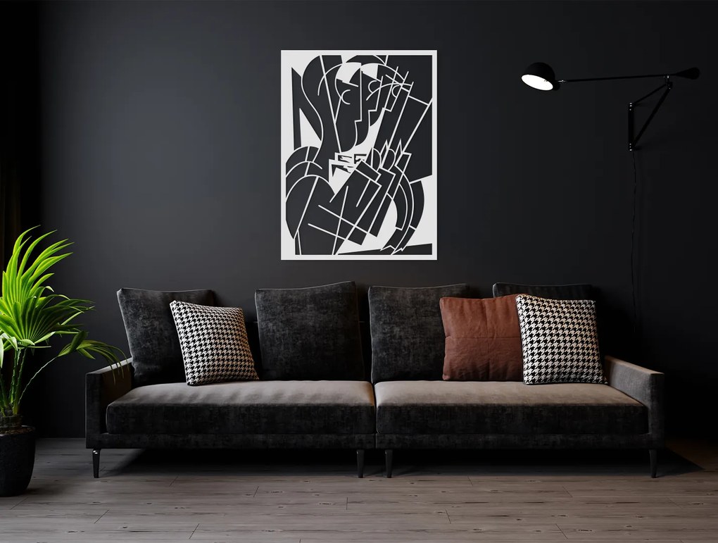 drevko Kubistický obraz na stenu Dirigent Rozmer obrazu: 43,5 x 32,5 cm, Farba dekorácie: Čierna