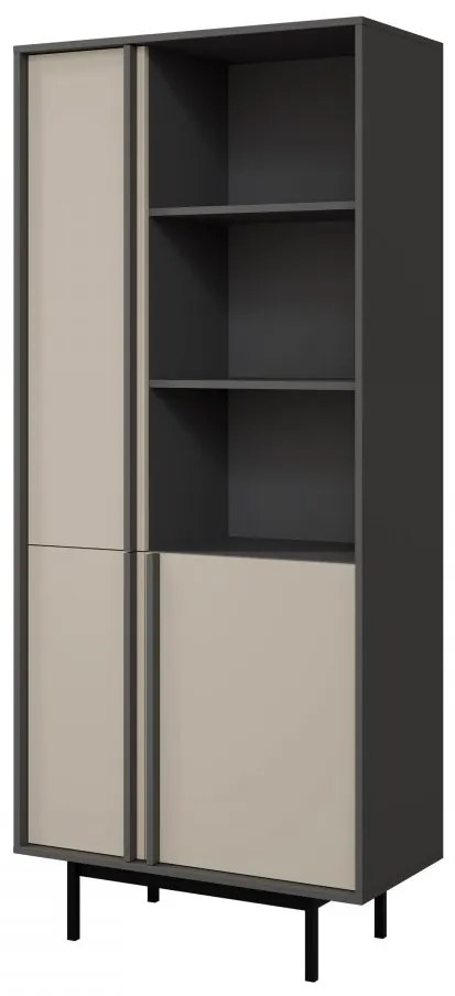 Regál Wektus 3D WK02, Farby: antracit / aloe