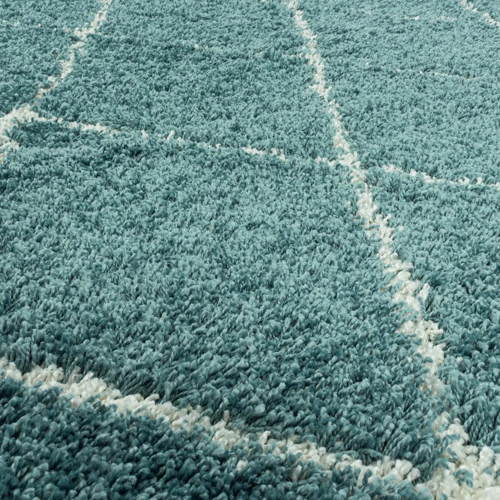 Ayyildiz Kusový koberec ALVOR 3401, Okrúhly, Modrá Rozmer koberca: 160 cm KRUH