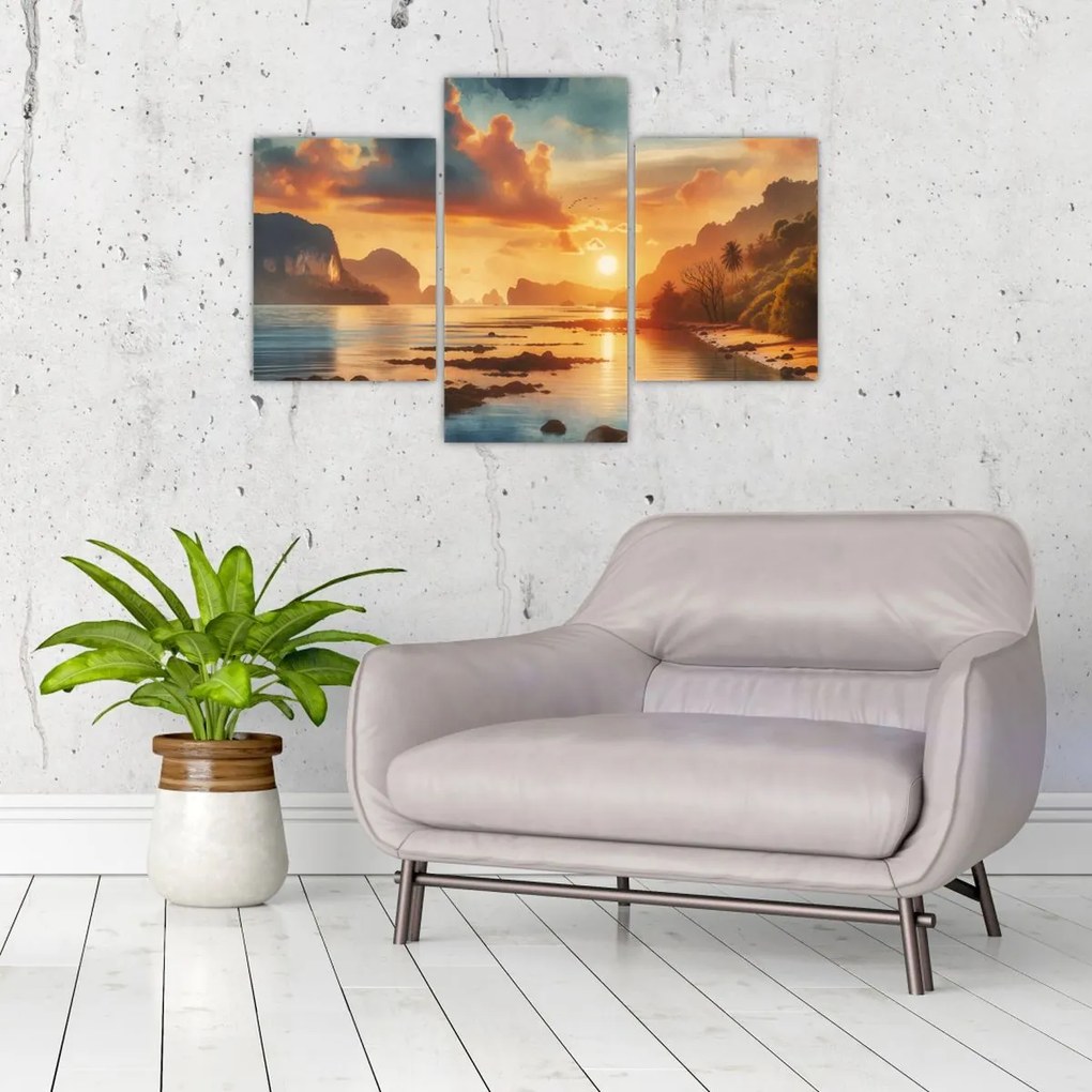 Obraz - Pohľad z pláže (90x60 cm)