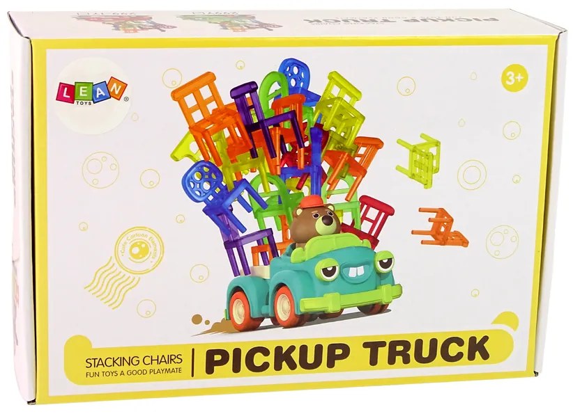 LEAN TOYS Arkádová hra - Padajúce stoličky s pohybujúcim sa autom