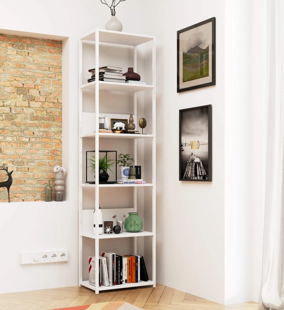 Regál Barna 50 cm bílý